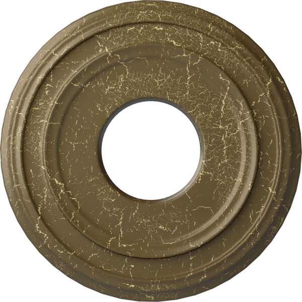 Ekena Millwork Classic Medallion (Canopies up to 7 1/4"), 12 3/8"OD x 4"ID x 1 1/8"P, Mississippi Mud Crackle CM12CLMMC - main